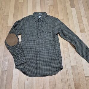 J. Crew Wool BLEND Flannel Shirt with Elbow Patches NWT